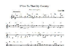 I Vow To Thee My Country von Gustav Holst (Download) 
