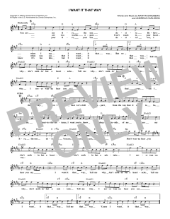 I Want It That Way von Backstreet Boys (Download) 