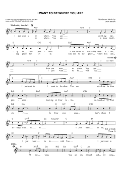 I Want To Be Where You Are von Don Moen (Download) 