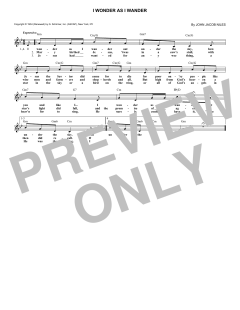 I Wonder As I Wander (Download) 