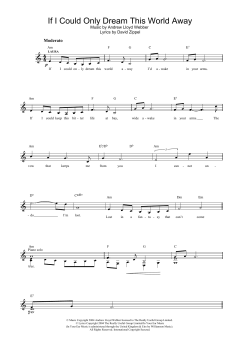 If I Could Only Dream This World Away von Andrew Lloyd Webber (Download) 
