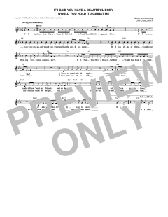 If I Said You Have A Beautiful Body Would You Hold It Against Me von Bellamy Brothers (Download) 