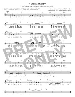 If We Only Have Love von Eric Blau (Download) 