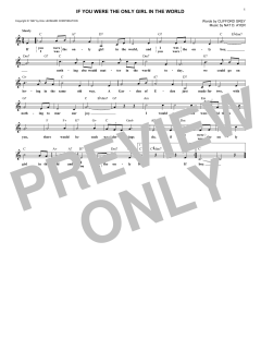 If You Were The Only Girl In The World von Nat D. Ayer (Download) 