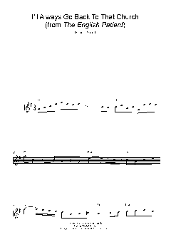 I'll Always Go Back To That Church von Gabriel Yared (Download) 