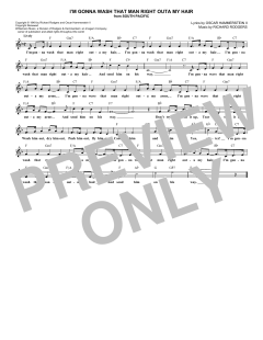 I'm Gonna Wash That Man Right Outa My Hair von Richard Rodgers (Download) 