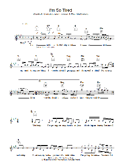 I'm So Tired von The Beatles (Download) 