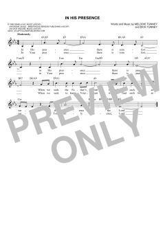 In His Presence von Melodie Tunney (Download) 