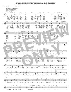 In The Bleak Midwinter/The Snow Lay On The Ground von Gustav Holst (Download) 