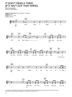 It Don't Mean A Thing von Duke Ellington (Download) 