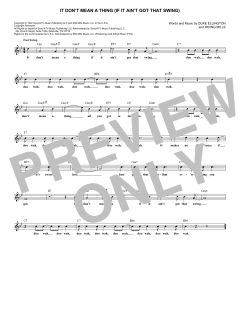 It Don't Mean A Thing von Duke Ellington (Download) 