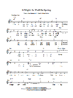 It Might As Well Be Spring von Richard Rodgers (Download) 