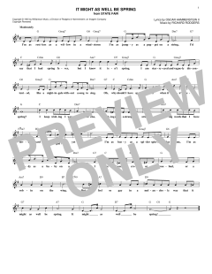 It Might As Well Be Spring von Richard Rodgers (Download) 