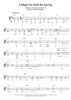 It Might As Well Be Spring von Richard Rodgers (Download) 