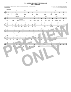 It's A Grand Night For Singing von Richard Rodgers (Download) 
