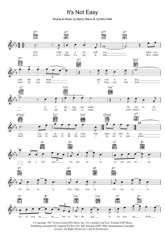 It's Not Easy von Barry Mann (Download) 