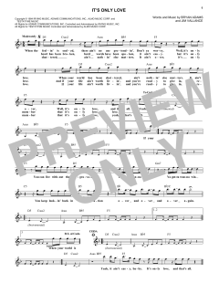 It's Only Love von Bryan Adams (Download) 