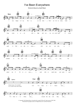 I've Been Everywhere von Geoff Mack (Download) 