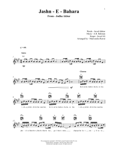 Jashn-E-Bahaaraa von A. R. Rahman (Download) 