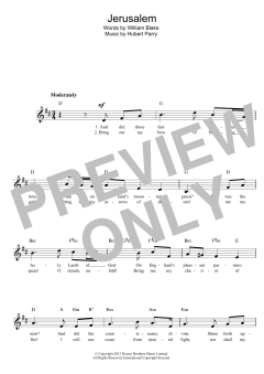 Jerusalem von William Blake (Download) 