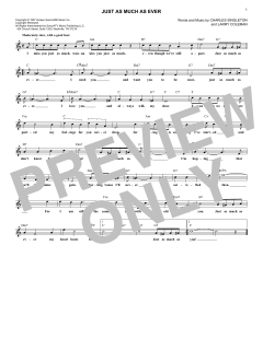 Just As Much As Ever von Charles Singleton (Download) 