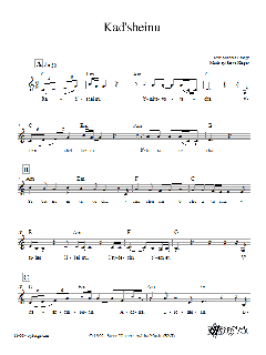 Kad'sheinu von Steve Klaper (Download) 