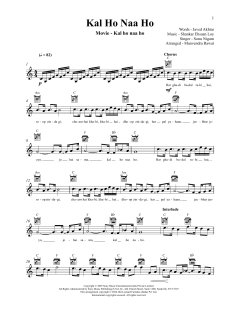 Kal Ho Na Ho von Sonu Nigam (Download) 