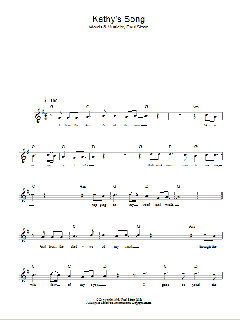 Kathy's Song von Simon & Garfunkel (Download) 