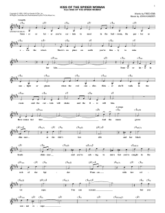 Kiss Of The Spider Woman von Fred Ebb (Download) 