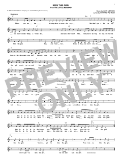 Kiss The Girl von Alan Menken (Download) 