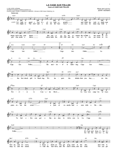 La Cage Aux Folles von Jerry Herman (Download) 