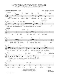 Latke Hamentaschen Debate (Download) 