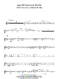 Lay All Your Love On Me von ABBA (Download) 