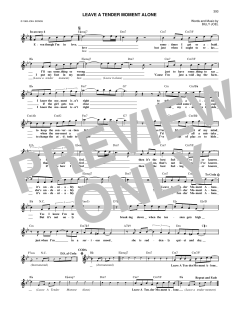 Leave A Tender Moment Alone von Billy Joel (Download) 