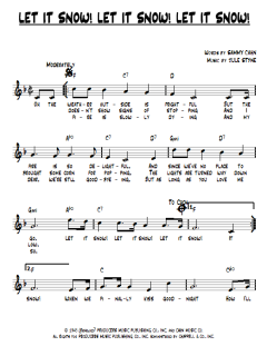 Let It Snow! Let It Snow! Let It Snow! von Sammy Cahn (Download) 