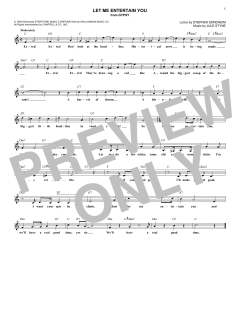 Let Me Entertain You von Jule Styne (Download) 