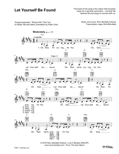 Let Yourself Be Found (Download) 