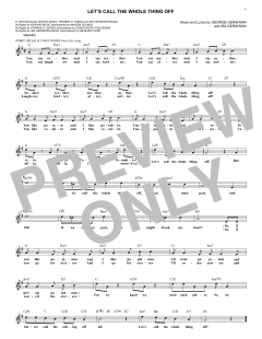 Let's Call The Whole Thing Off von Ira Gershwin (Download) 