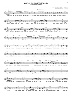 Light At The End Of The Tunnel von Andrew Lloyd Webber (Download) 