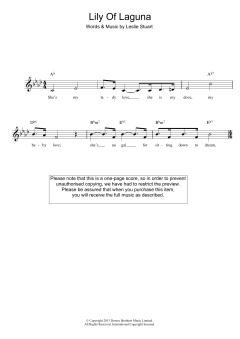 Lily Of Laguna (Download) 