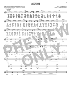 Live For Life von Francis Lai (Download) 