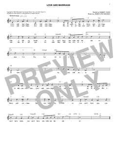 Love And Marriage von Sammy Cahn (Download) 