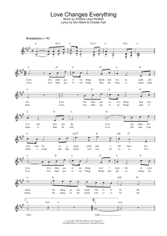 Love Changes Everything von Michael Ball (Download) 