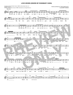 Love Grows von Edison Lighthouse (Download) 