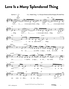 Love Is a Many Splendored Thing (Download) 