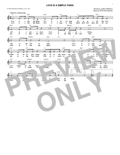 Love Is A Simple Thing von June Carroll (Download) 