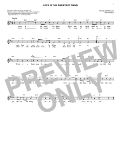 Love Is The Sweetest Thing von Ray Noble (Download) 