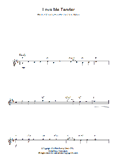 Love Me Tender von Elvis Presley (Download) 