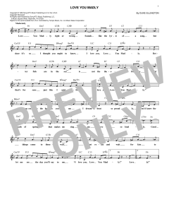 Love You Madly von Duke Ellington (Download) 