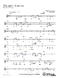 Ma-ariv Aravim von Rebecca Schwartz (Download) 